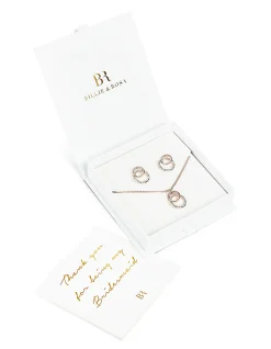 Circle Pendant & Earrings Set