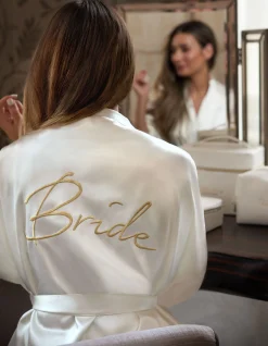 PLAIN BRIDE ROBE