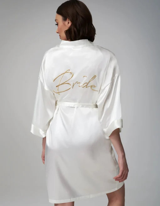 PLAIN BRIDE ROBE
